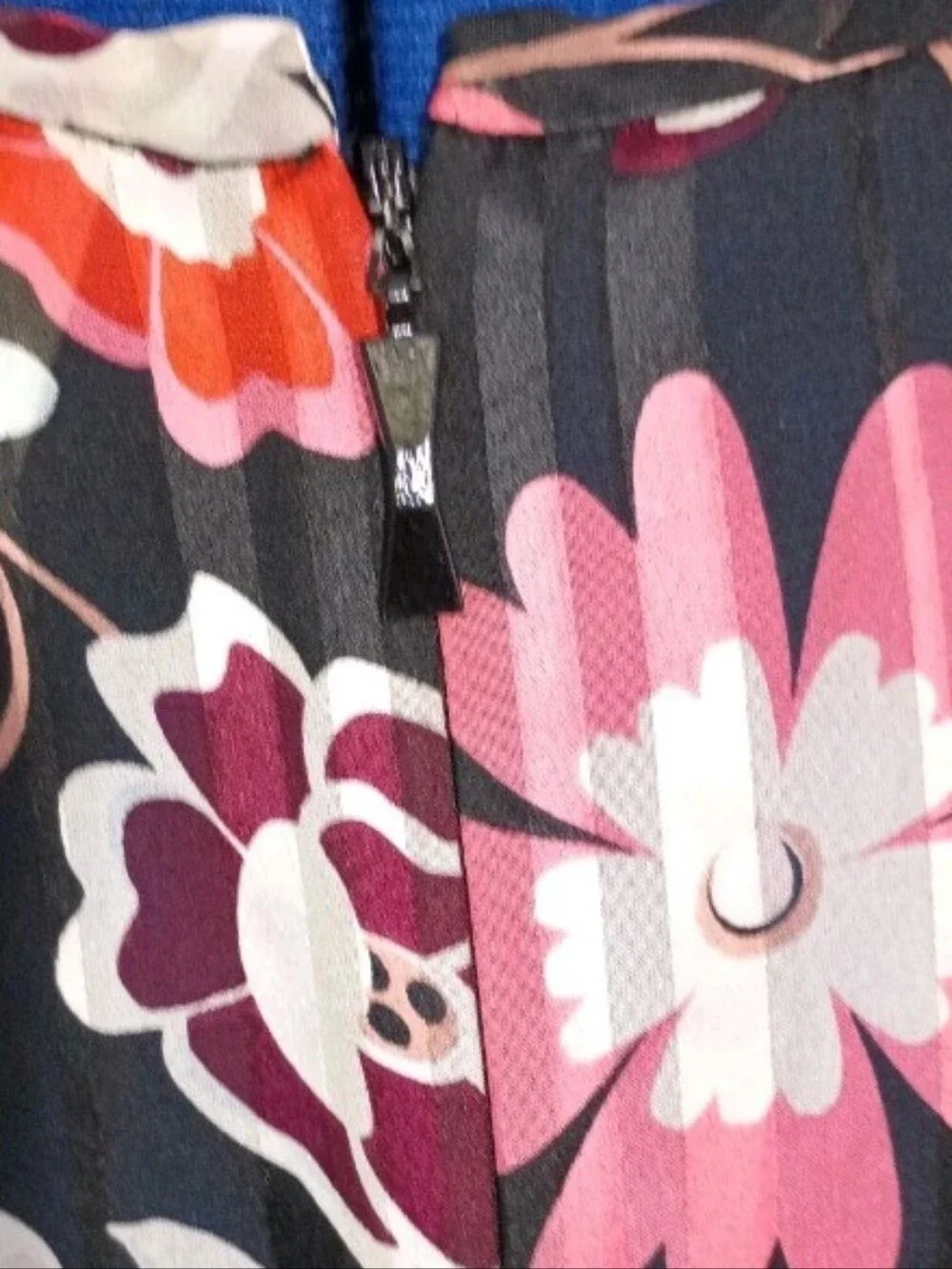kate spade Floral Tiered Dress in Black, Pink & White